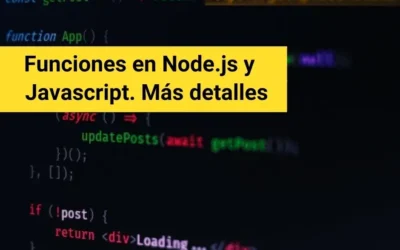 Funciones en Node.js y Javascript. Más detalles